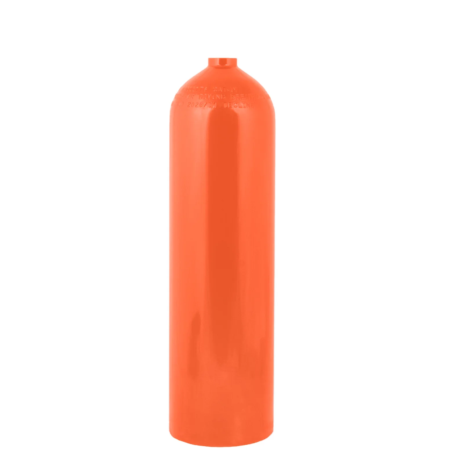 Botella de aluminio Tecline 11,1 L 207 bar, naranja (S080) - solo botella