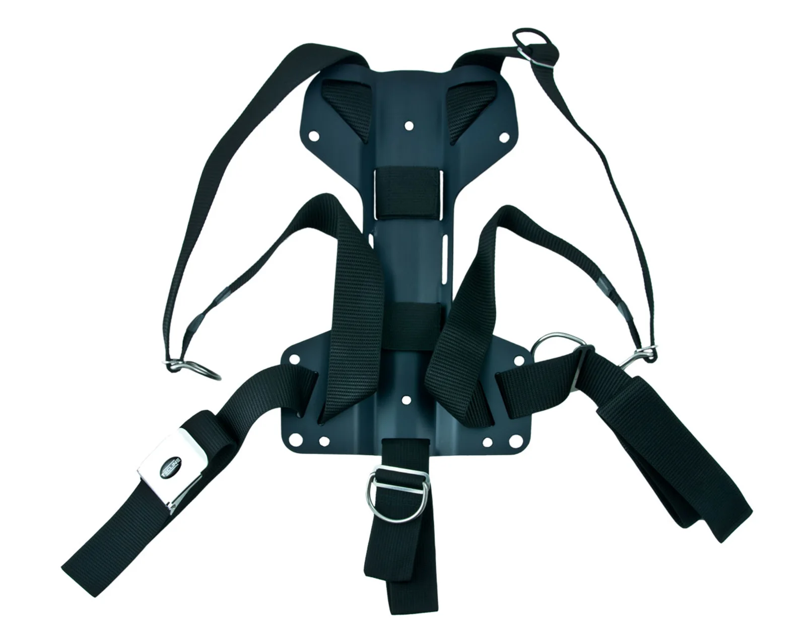 Harness Tecline DIR standard webbing - incl. 3 mm aluminum backplate H MINI - weight 0,91 kg