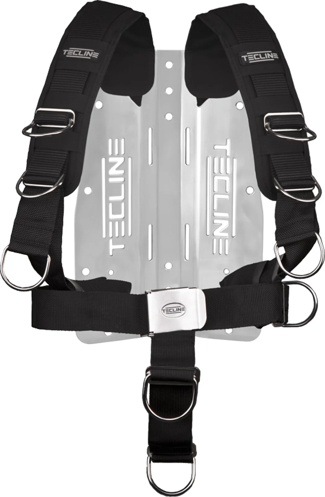Harness TecLine Comfort (adjustable) standard webbing - incl. aluminum backplate 3 mm (weight 1650g)