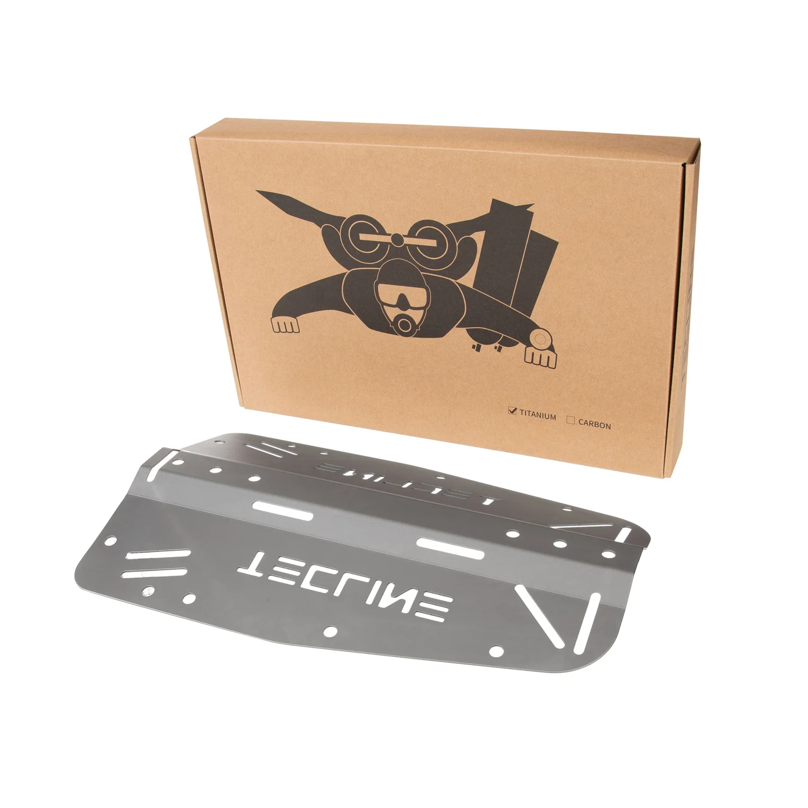Standard titanium backplate 2 mm (0,82 kg)