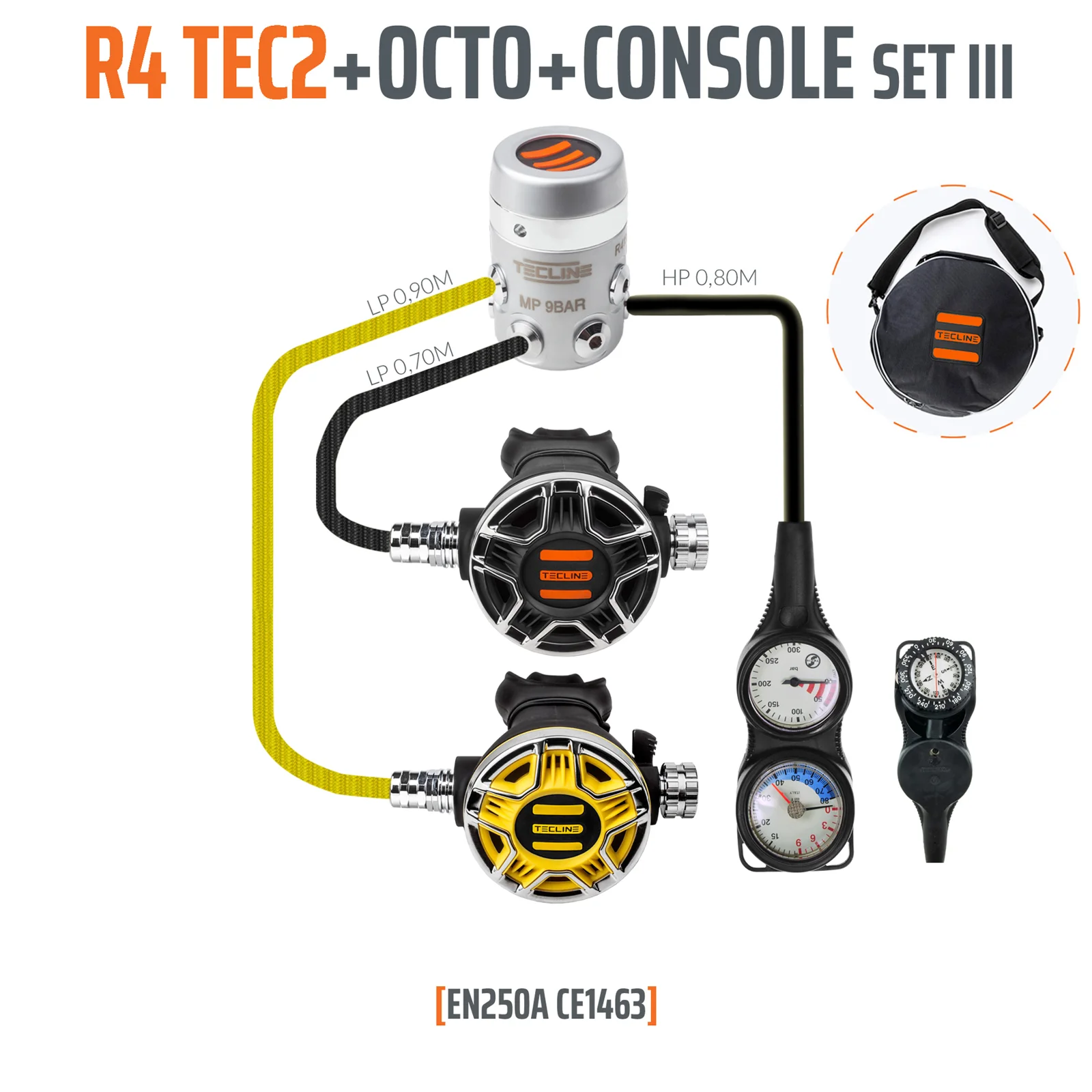Regulator R4 TEC2 set III with octo and 3 elements console - EN250A