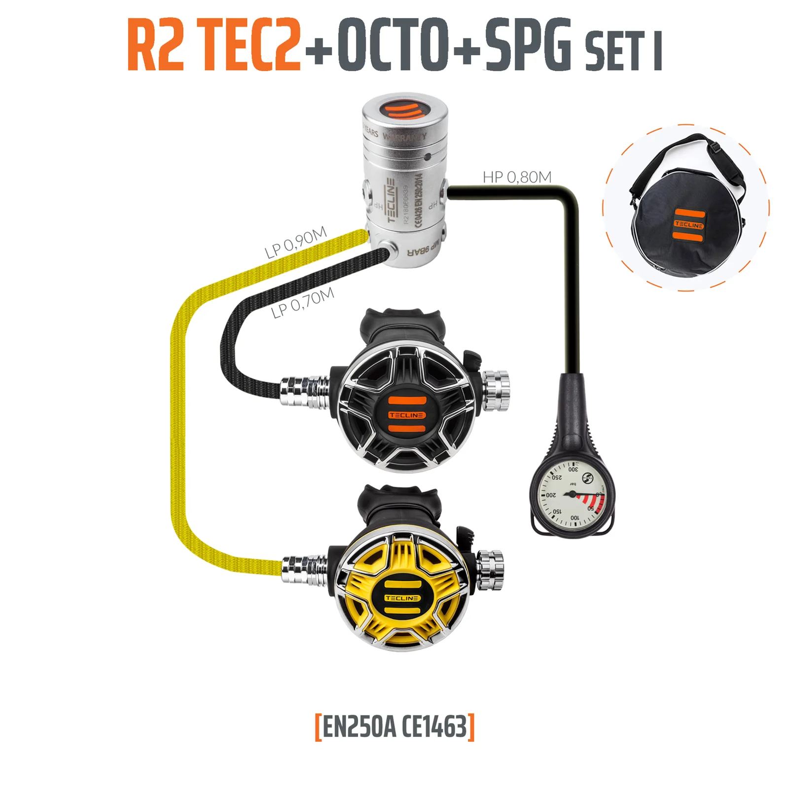 Regulator R2 TEC2 set I with octo and SPG - EN250A