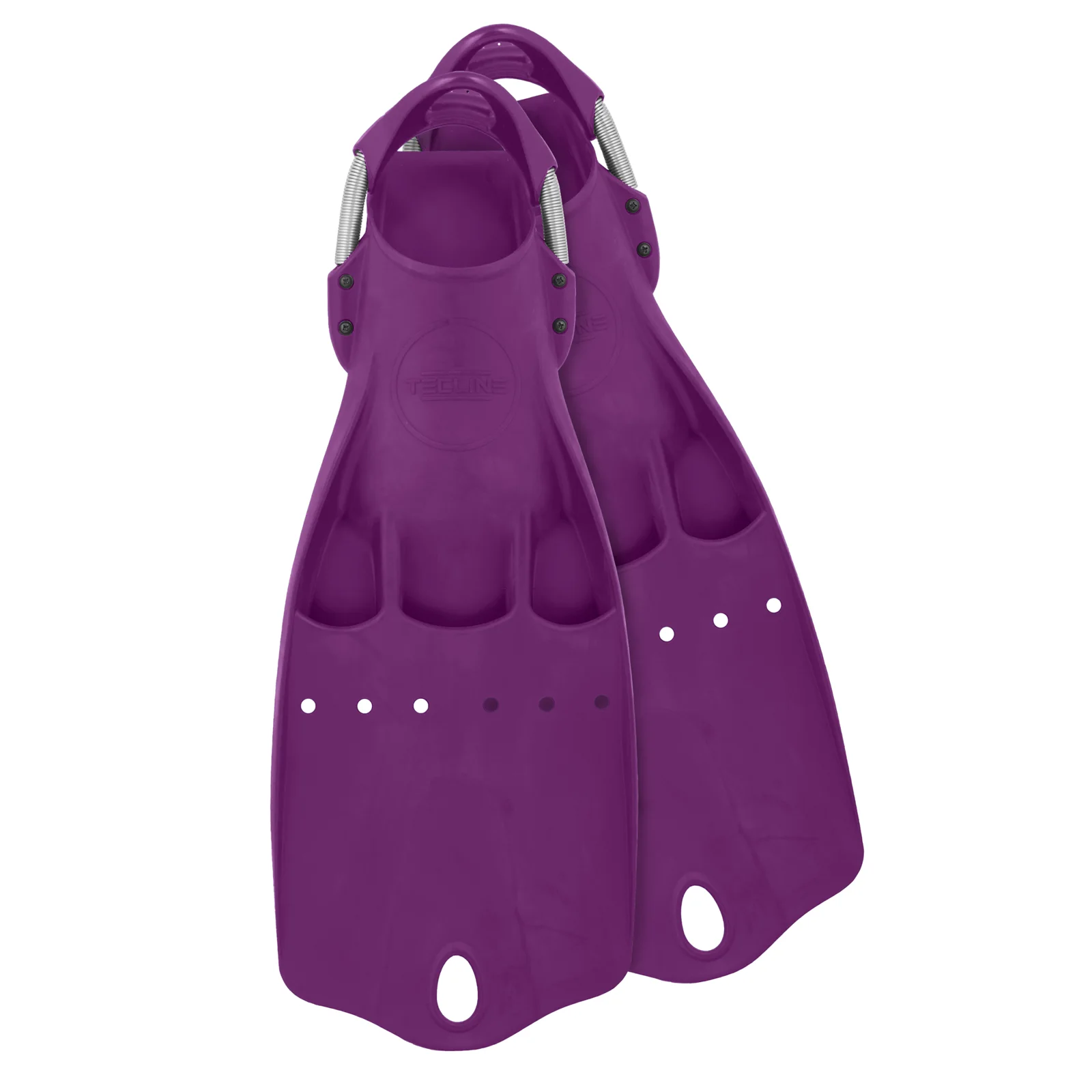 Tecline LightJet S/M violeta - aletas con muelles inox