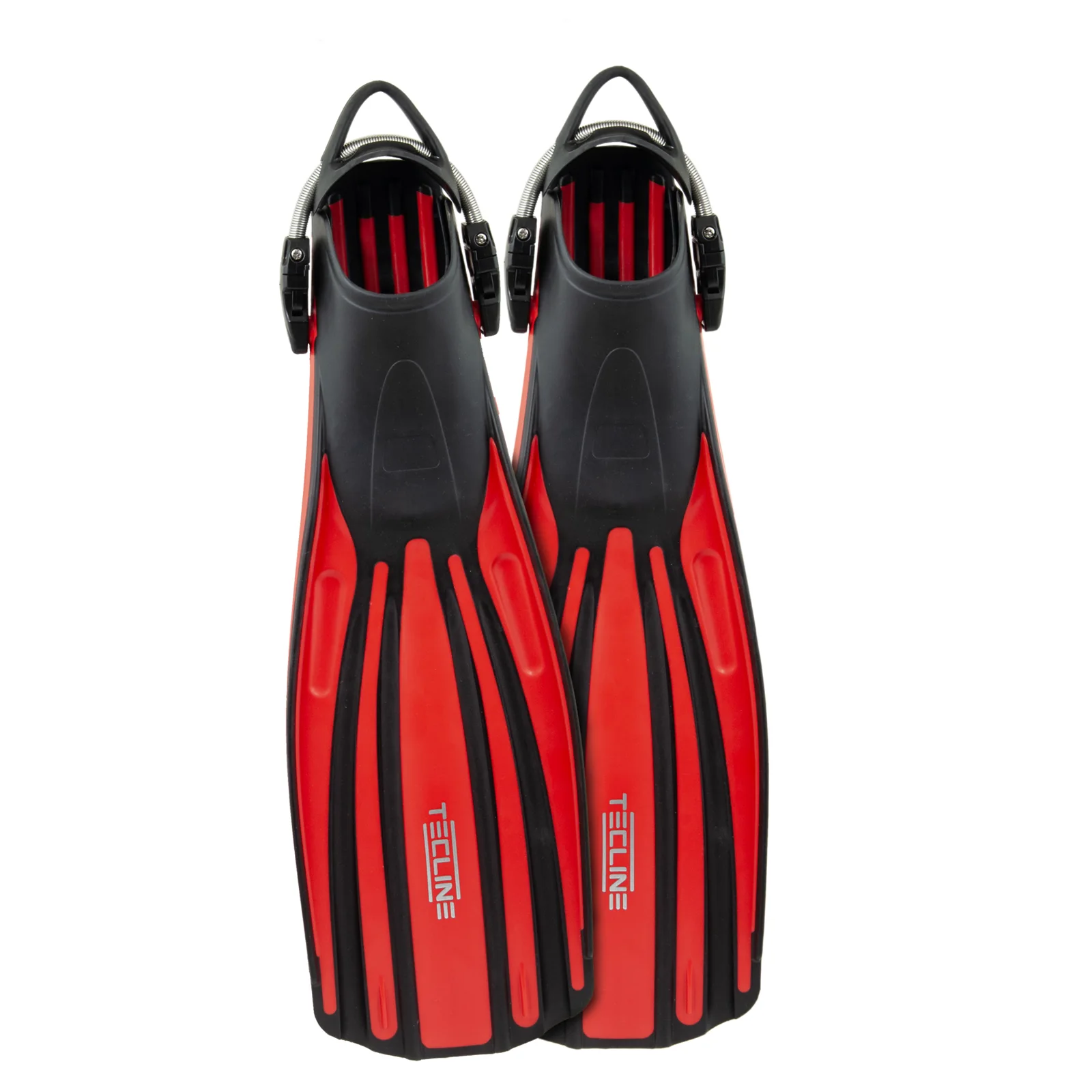 Aletas RecTec con muelles Inox S - rojo
