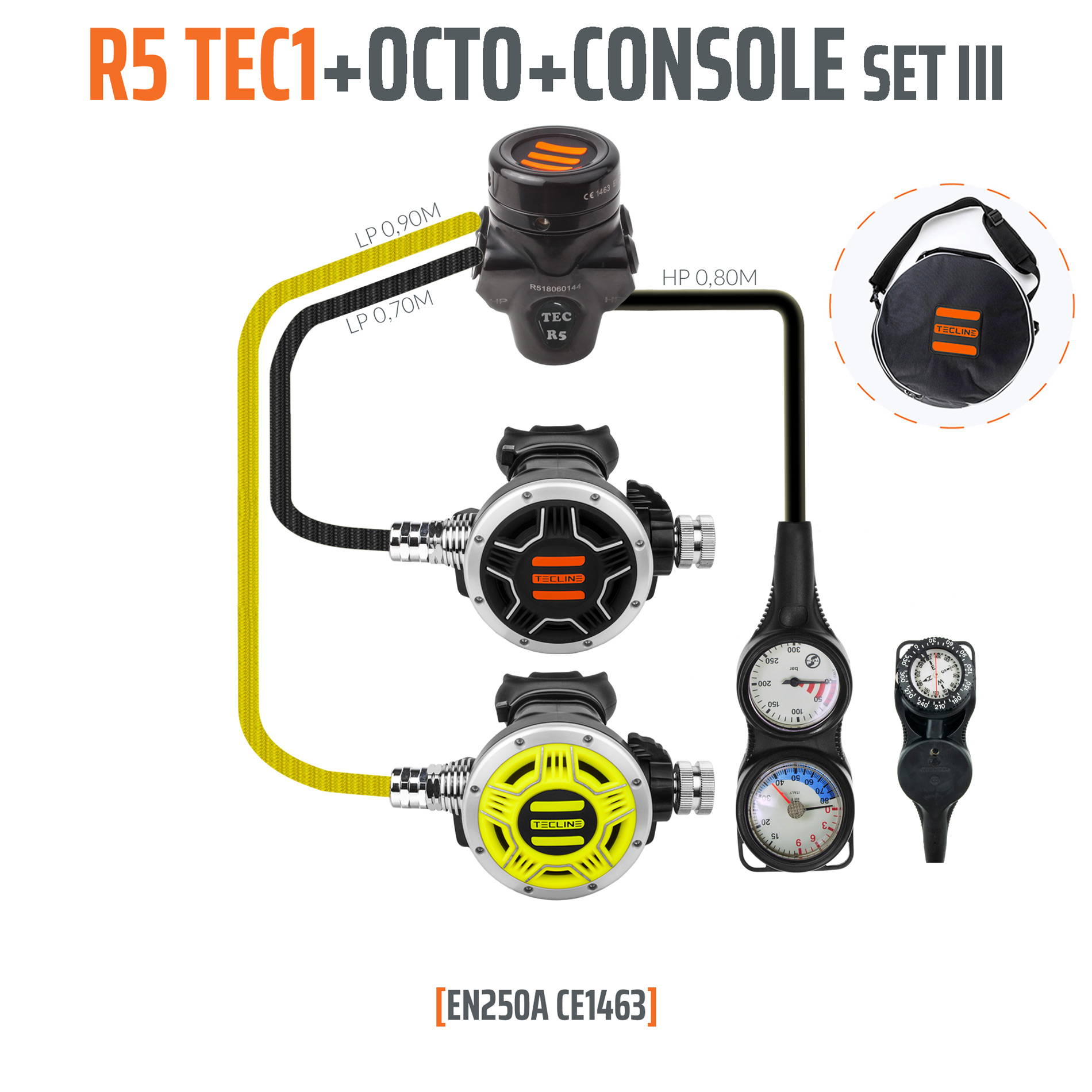 Regulator R5 TEC1 set III with octo and 3 elements console - EN250A