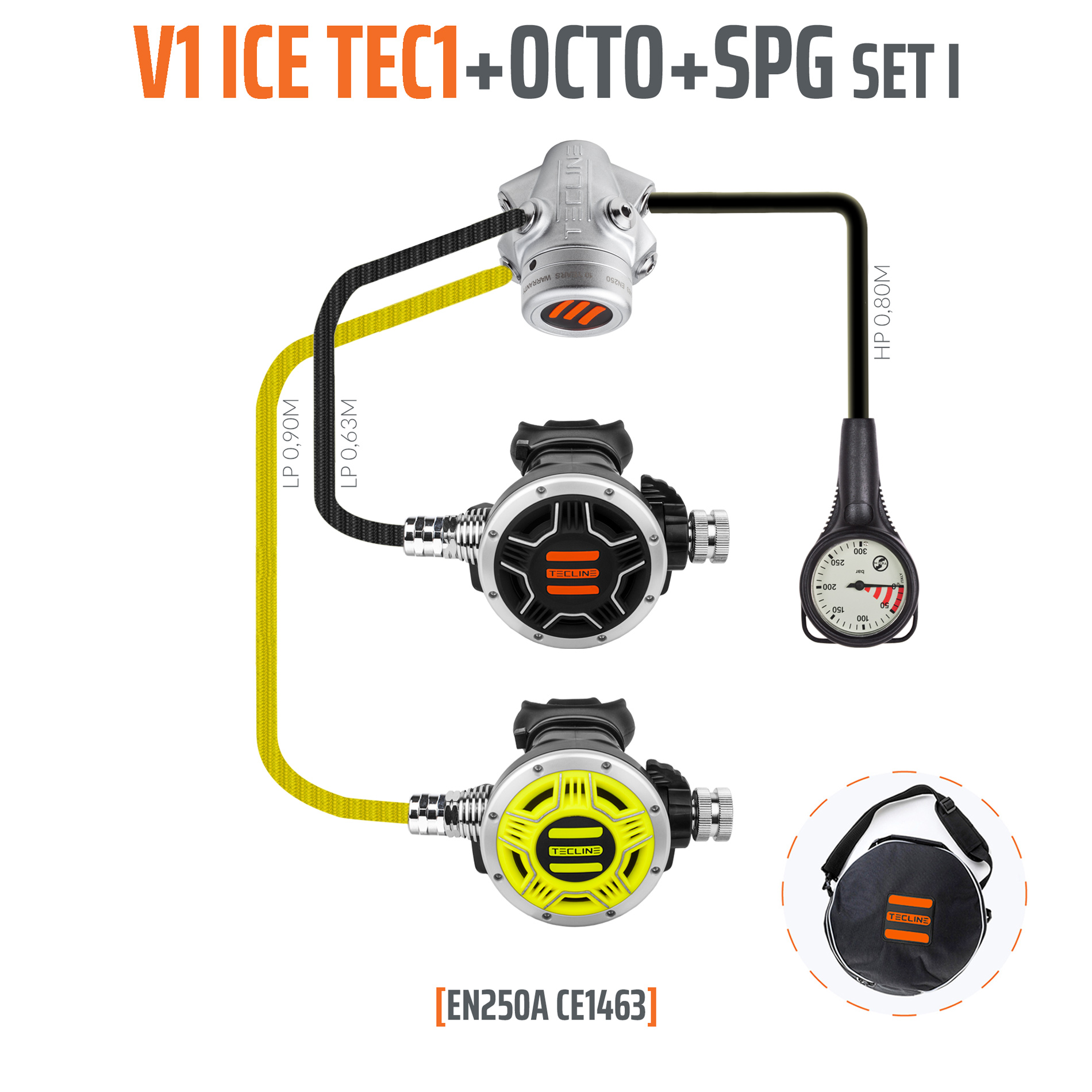 Regulator V1 ICE TEC1 set I with octo and SPG - EN250A