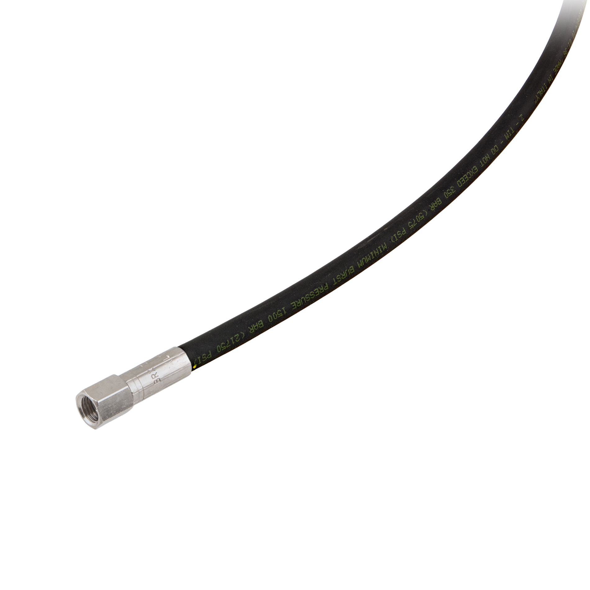 HP hose 0,80 m black, rubber