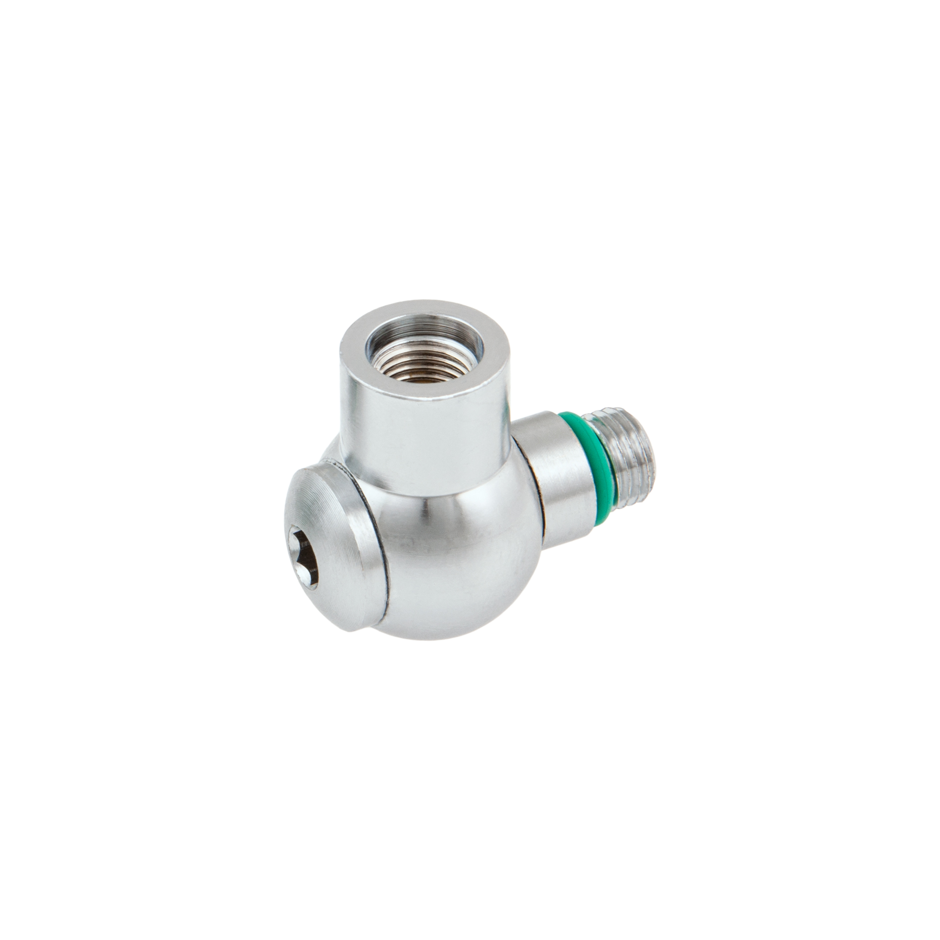 LP swivel adapter 90, 3/8" for I-st stage - VITON