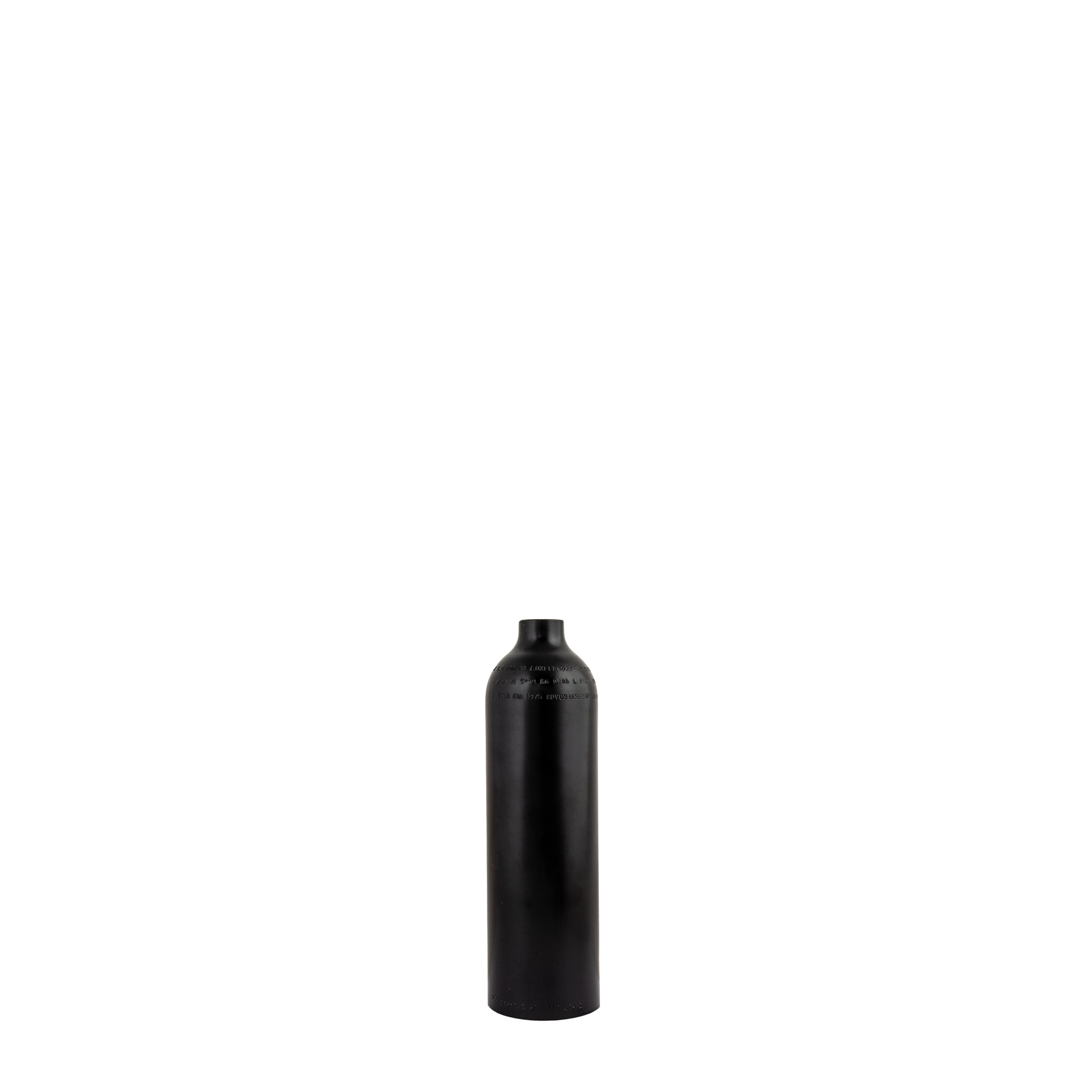 Alu tank 0,85 L 200 bar, Luxfer, tank only, black - Military Line