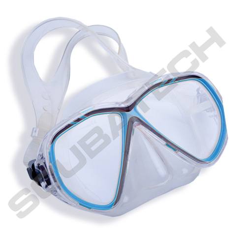 Mask Vision, clear silicone, blue frame