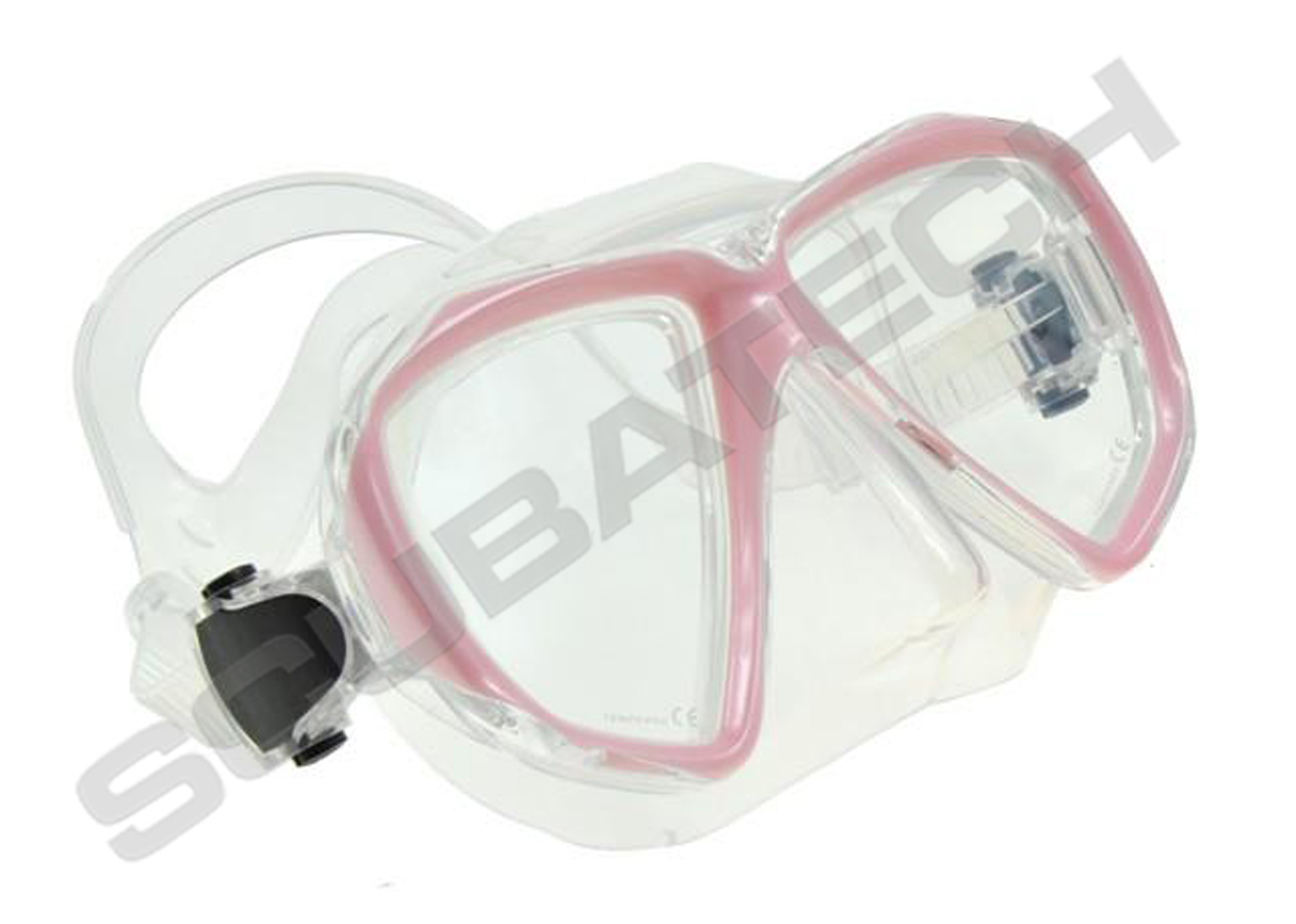 Mask Viper, clear silicone, pink frame