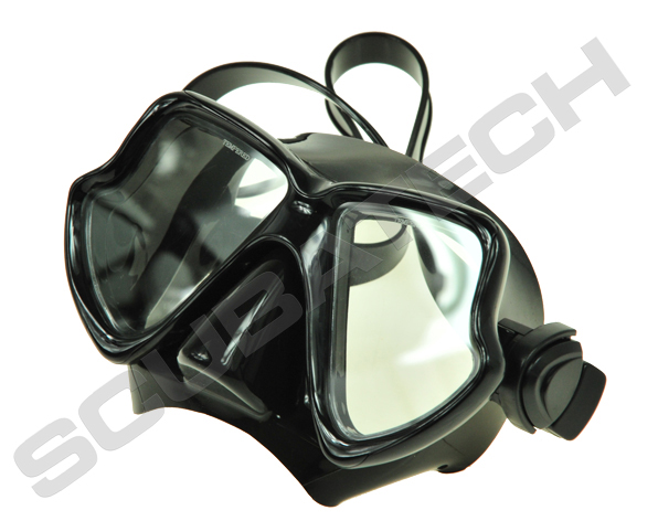 Mask Orka, black silicone, black frame