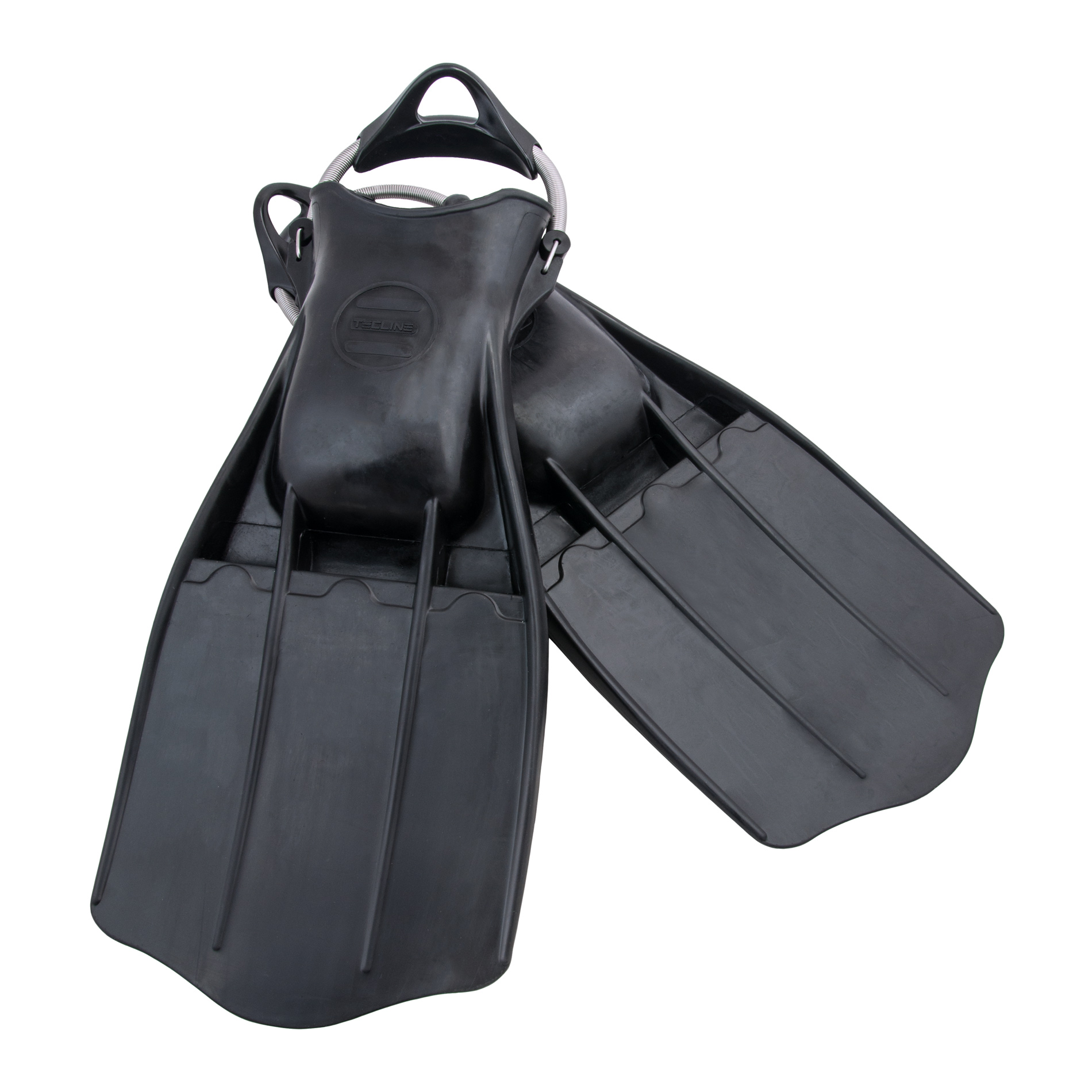 Aletas Goma JetStream Inox Talla XL Negro
