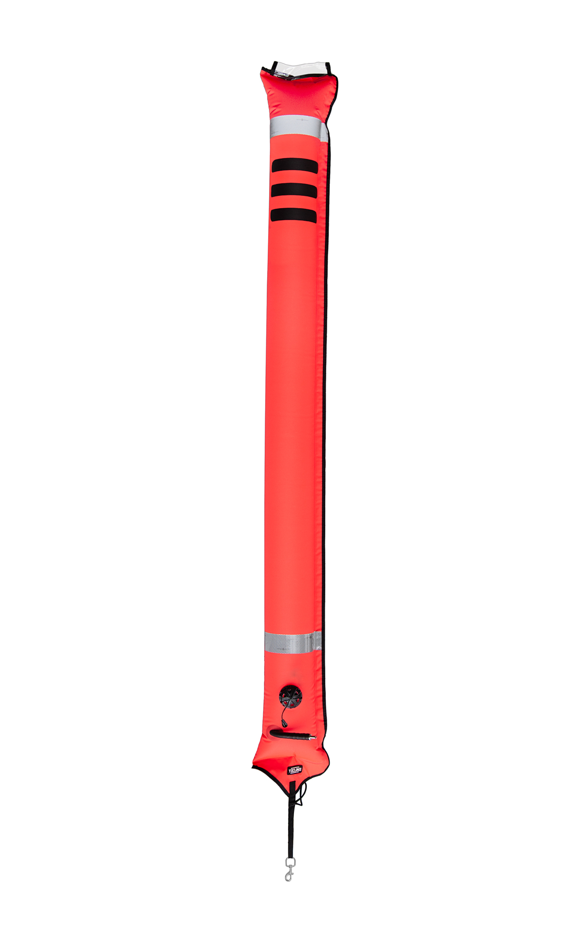 Closed buoy 22/180 cm, OPR valve, metal oral valve - orange