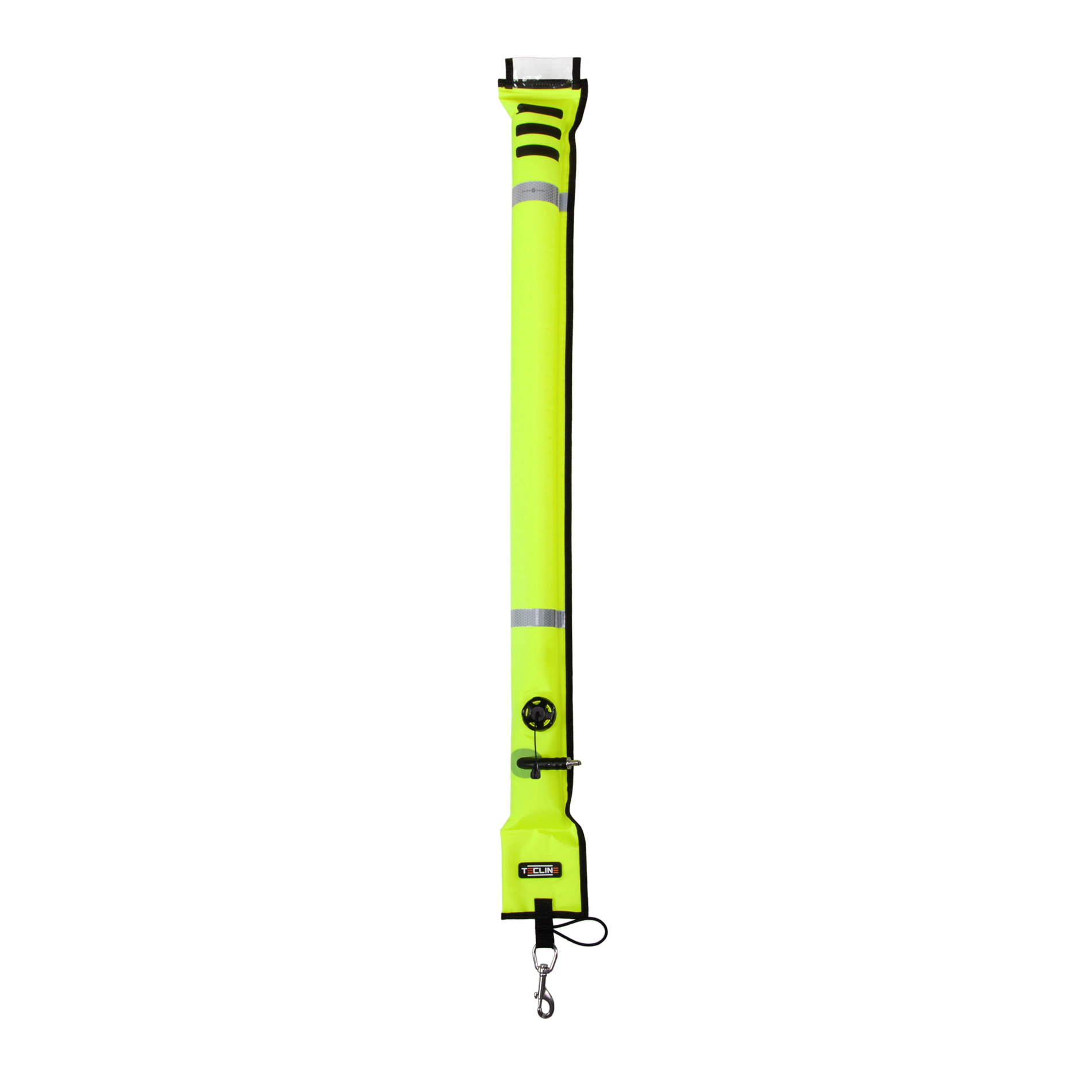 Boya Cerrada 11/117cm Amarillo con Mosqueton Inox