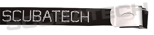 Weightbelt 1,5 m, ss buckle, black Scubatech