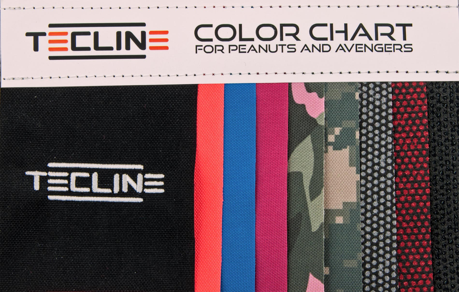 Fabric color chart for Peanuts and Avenger