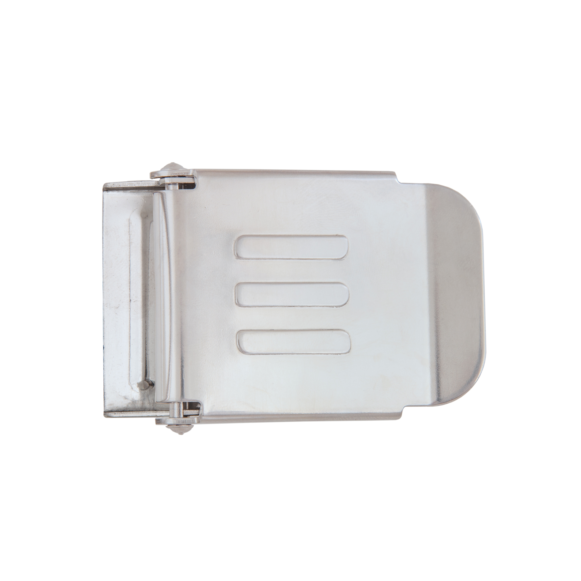 SS belt buckle 50 mm with embossed logo E