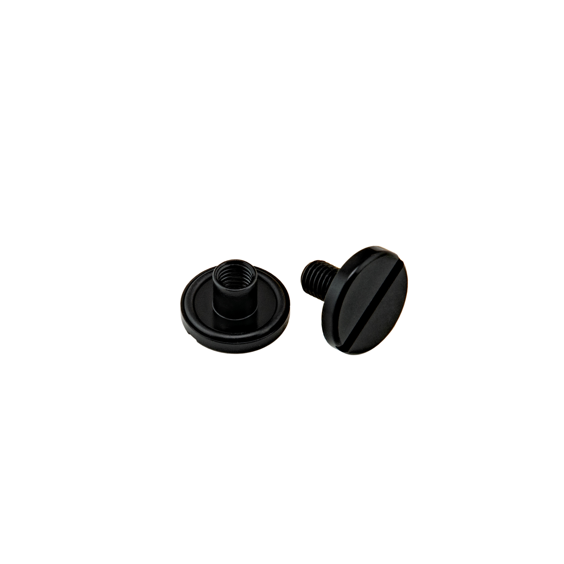 Tornillo y Tuerca Inox O-ring Largo 14mm Negro Military