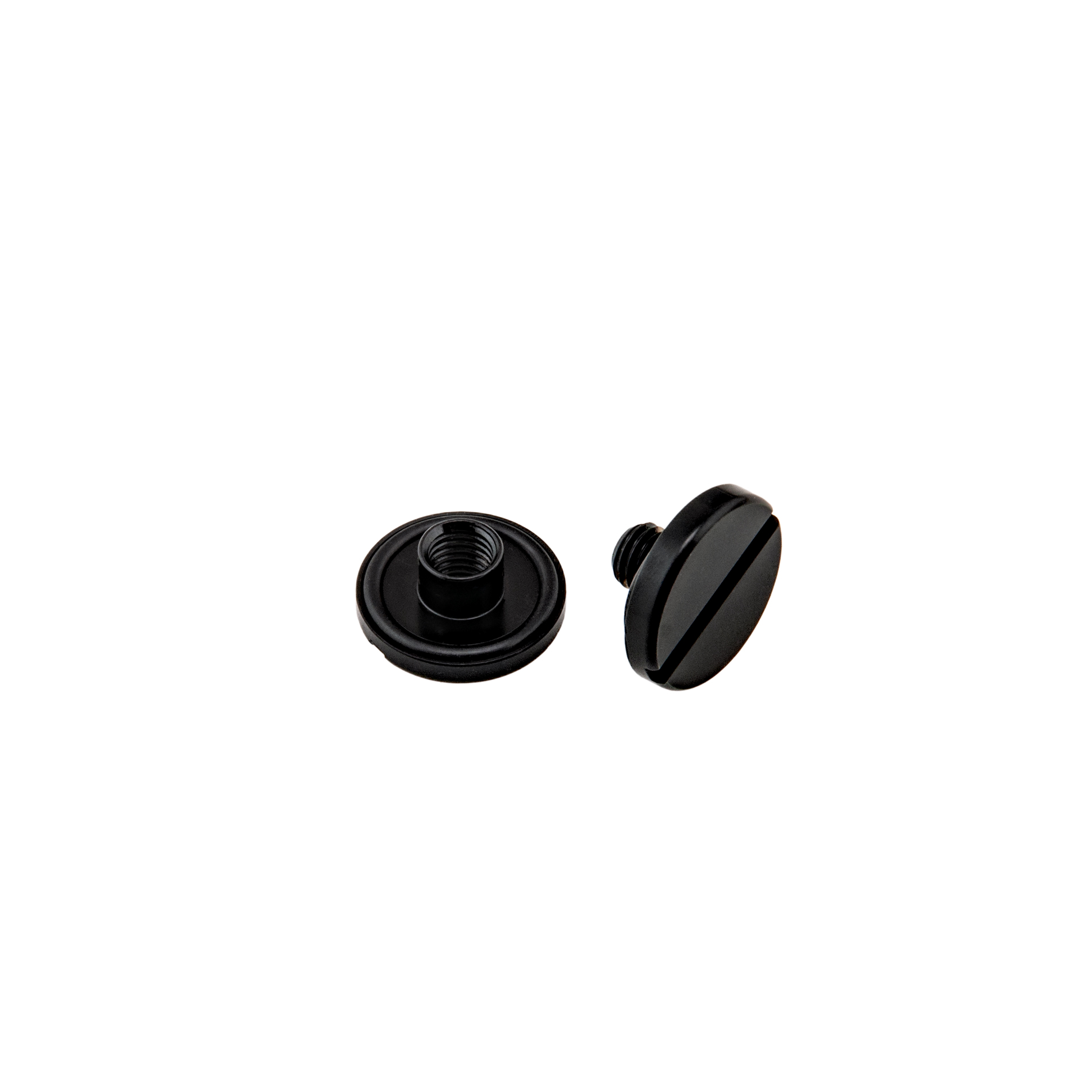 Tornillo y Tuerca Inox O-ring Corto 10mm Negro Military
