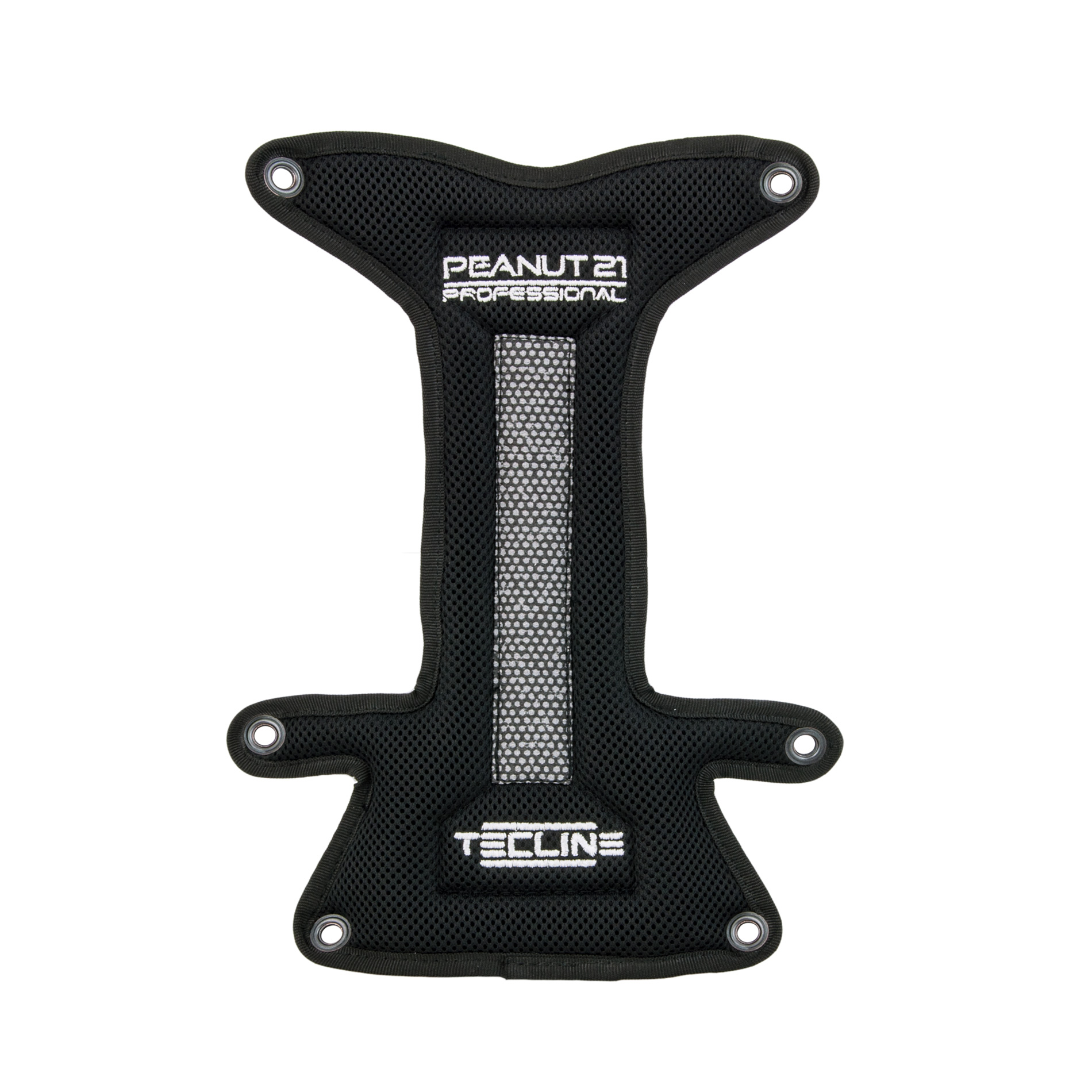 Backplate soft pad "H" Professional grey with buoy pocket - without bolts and nuts