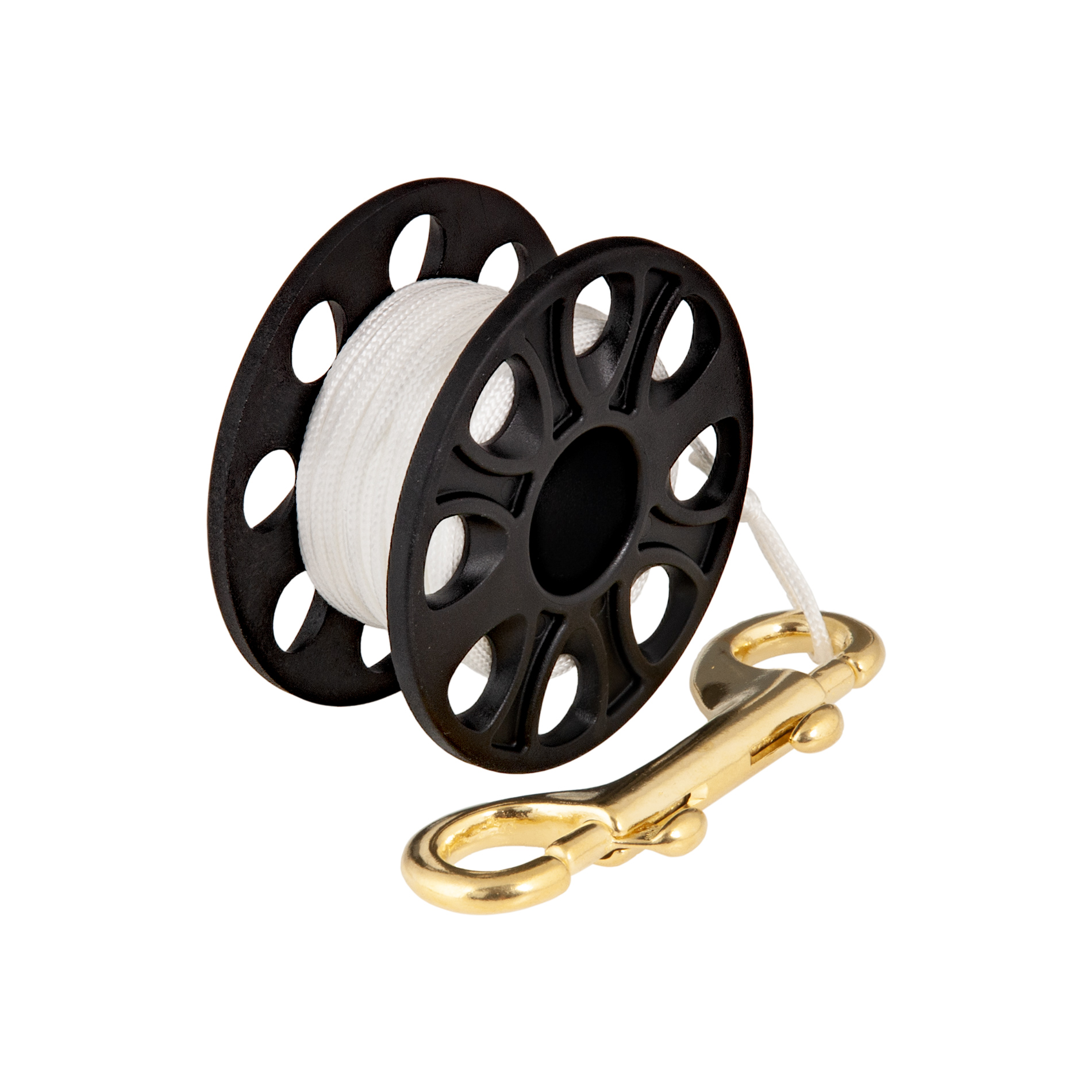 Spool 15m with brass 100 mm snap