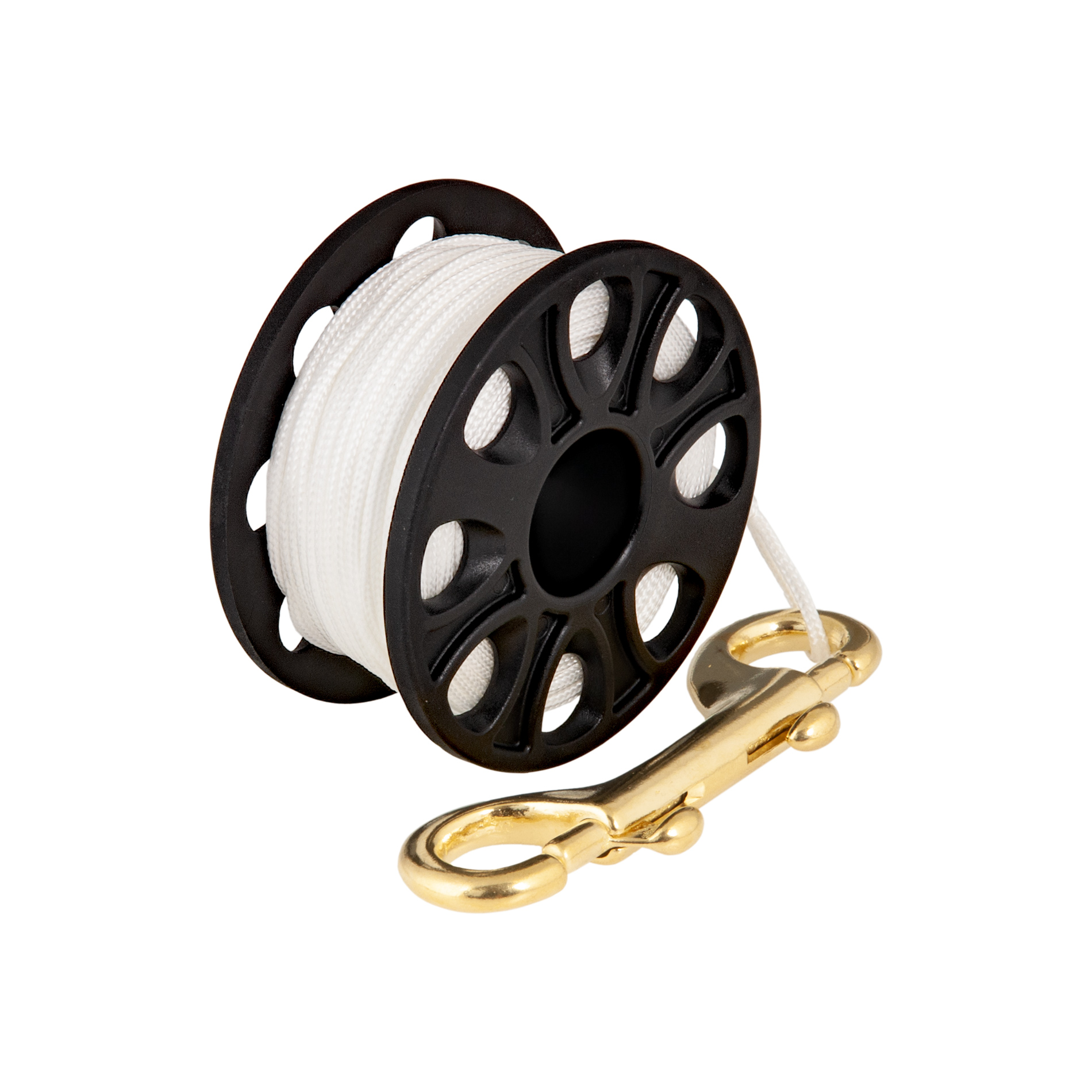 Spool 30m with brass 100 mm snap