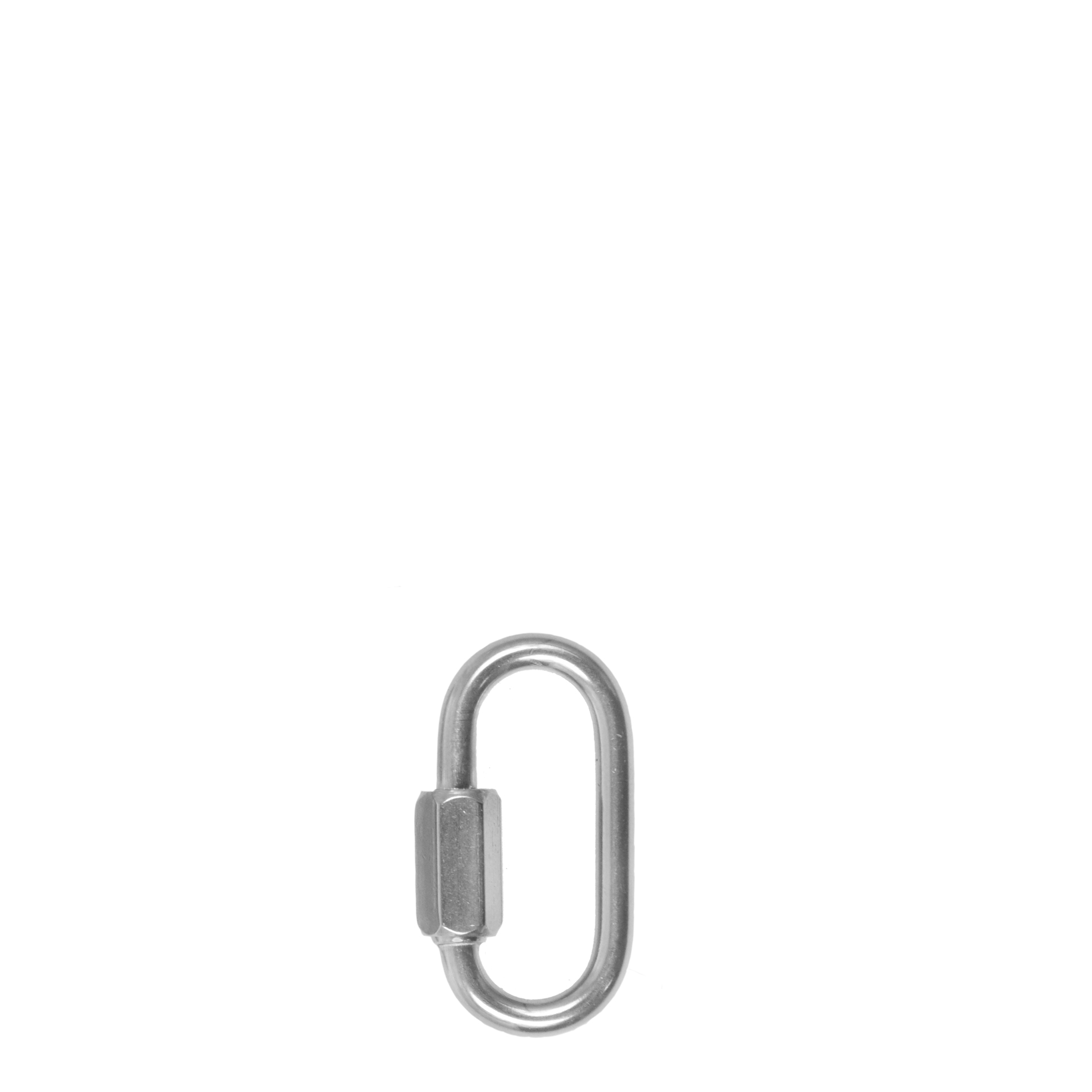 Mosqueton Oval Inox con Tuerca 50mm