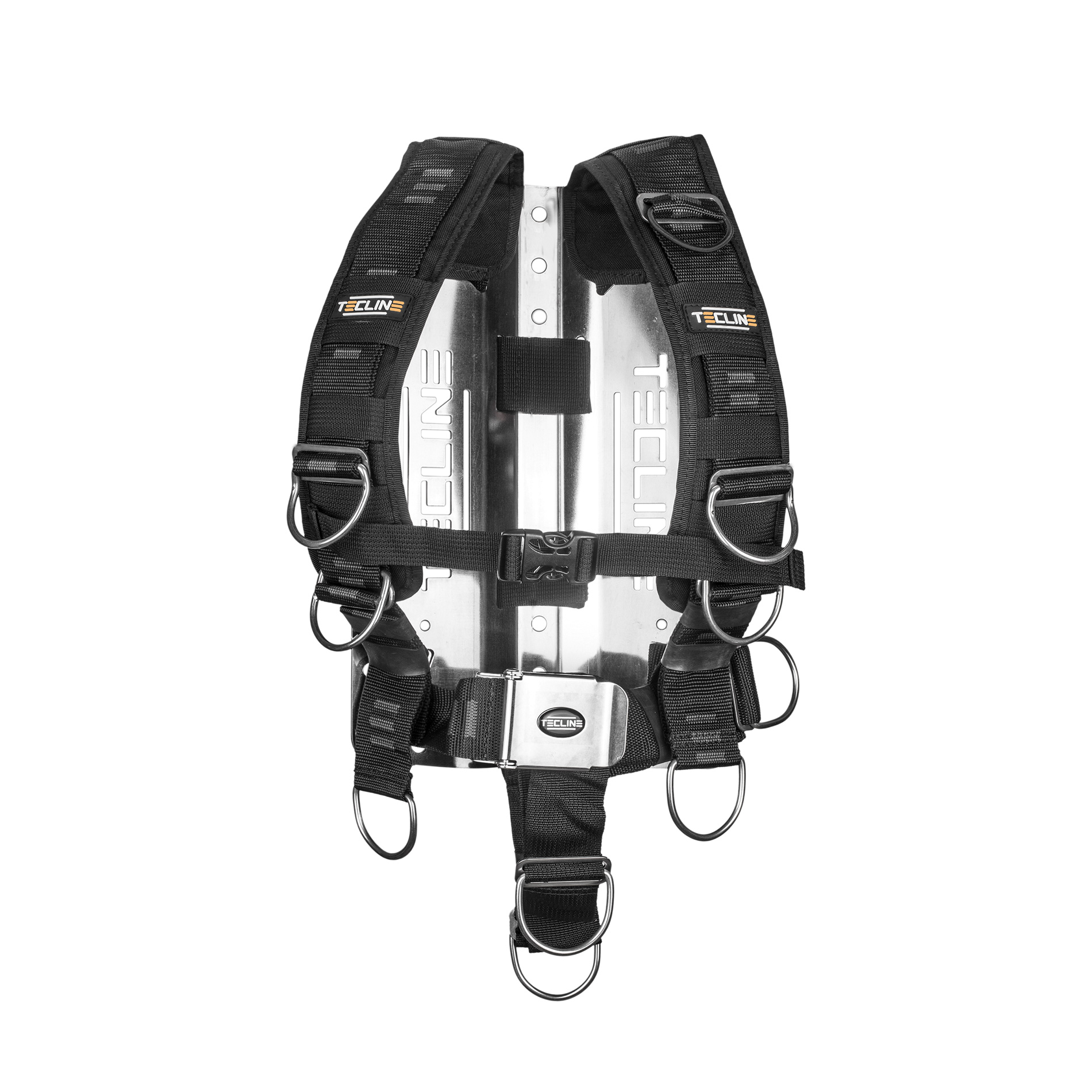 Harness TecLine Comfort (adjustable) standard webbing -  incl. 3 mm SS backplate