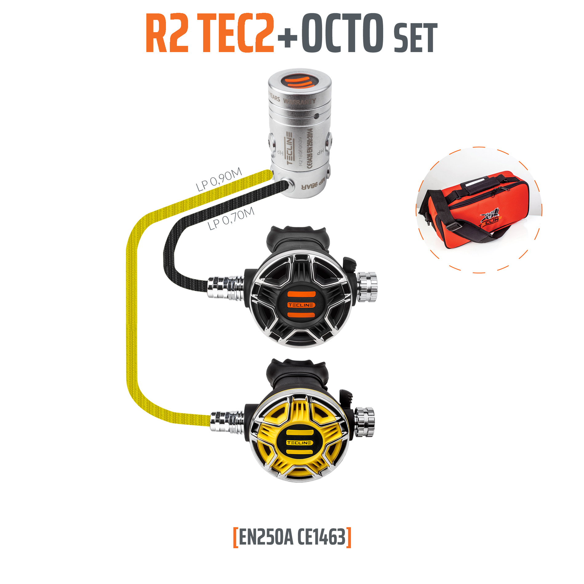Regulator R2 TEC2 with octopus - EN250A