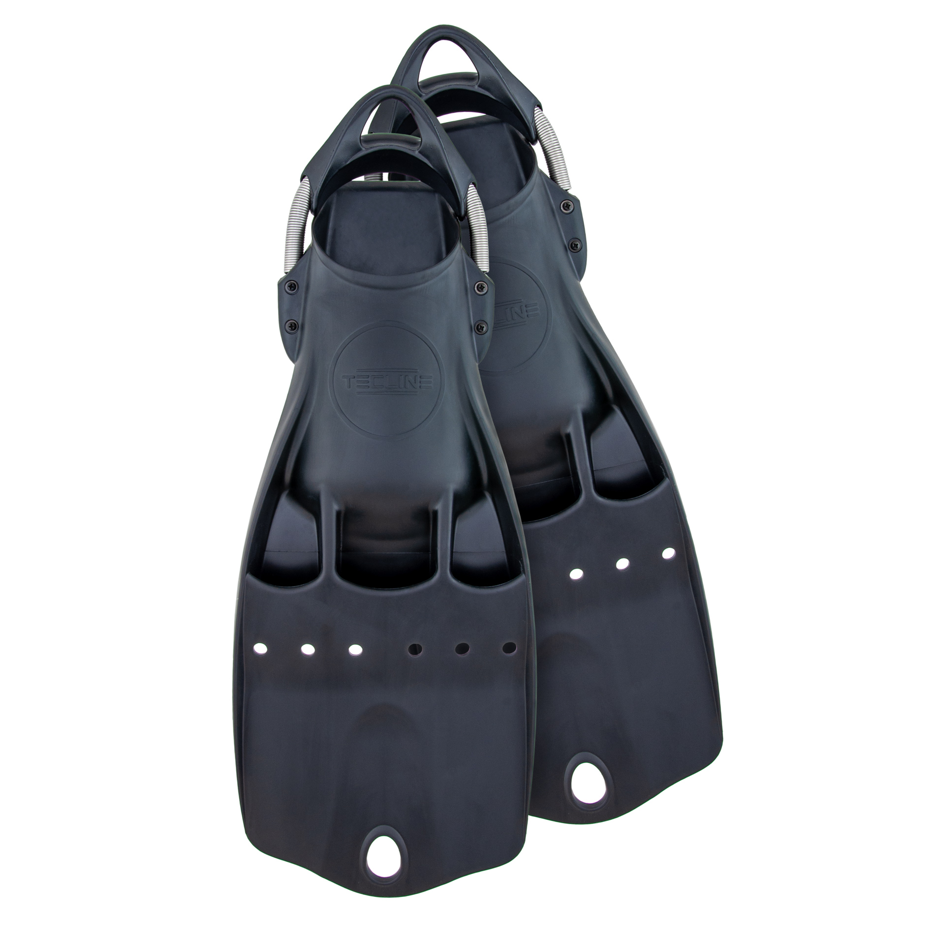 Aletas LightJet Flotabilidad Positiva Inox L Negro