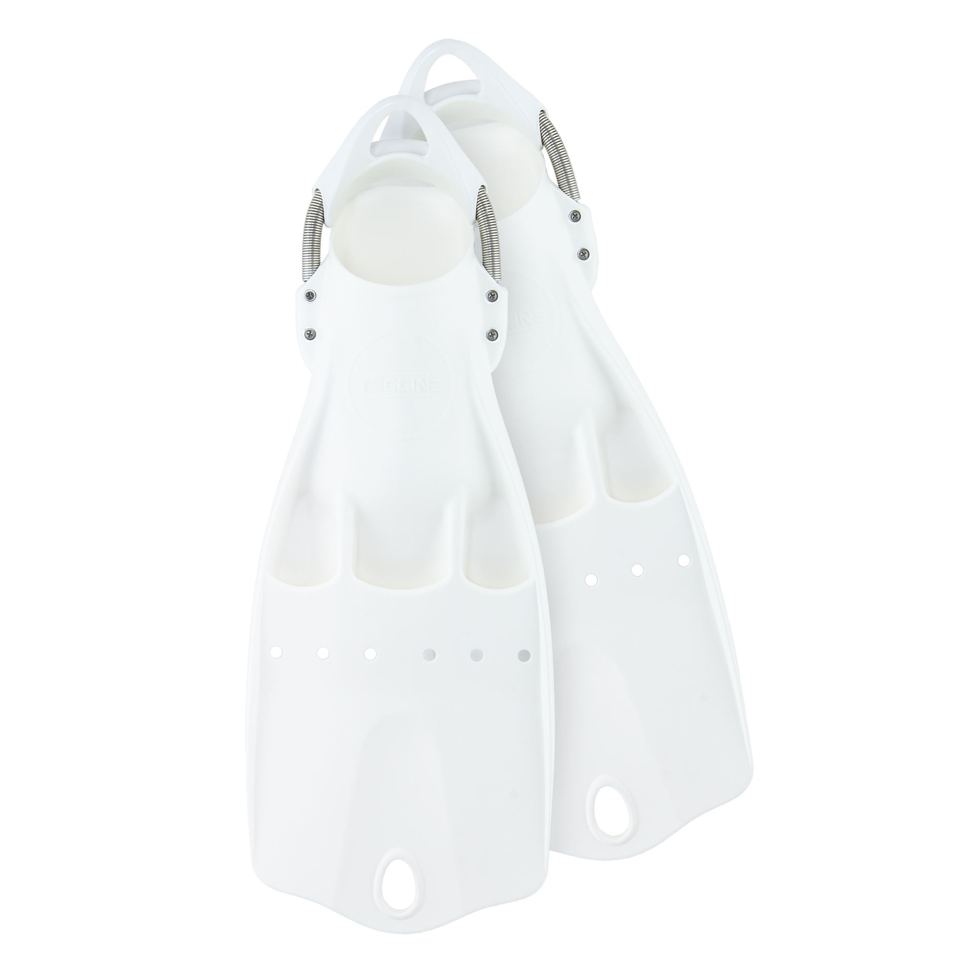 Aletas LightJet Flotabilidad Positiva Inox S/M Blanco