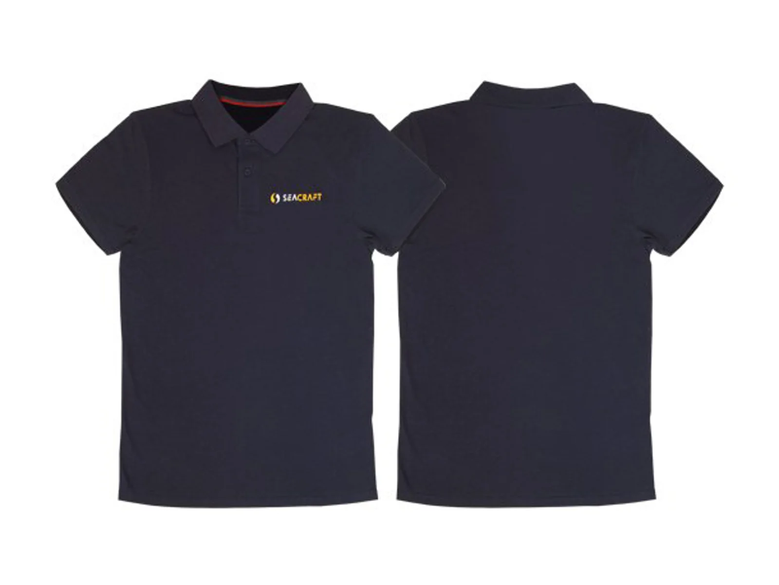 Seacraft Blue 6 polo shirt (navy blue, embroidered logotype) ‐ male (S)