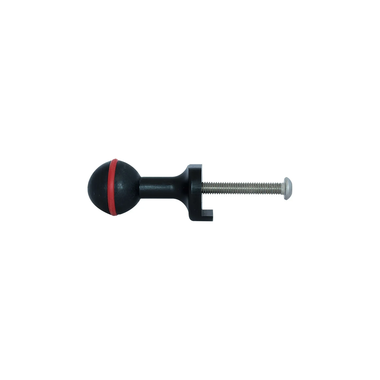 Universal ball mount attached to transport bracket