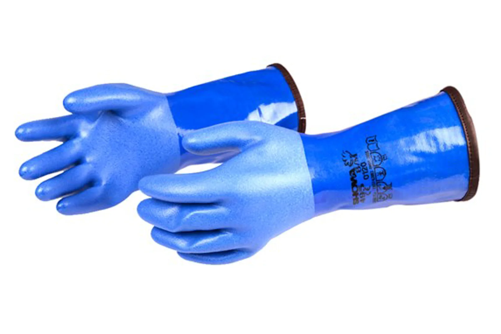 Blue PVC glove standard, with liner XL