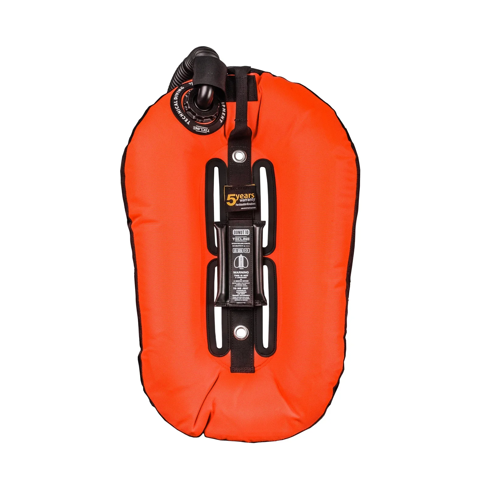 Donut 10 naranja (10 kg/22 lbs) para monobotella, adaptador integrado
