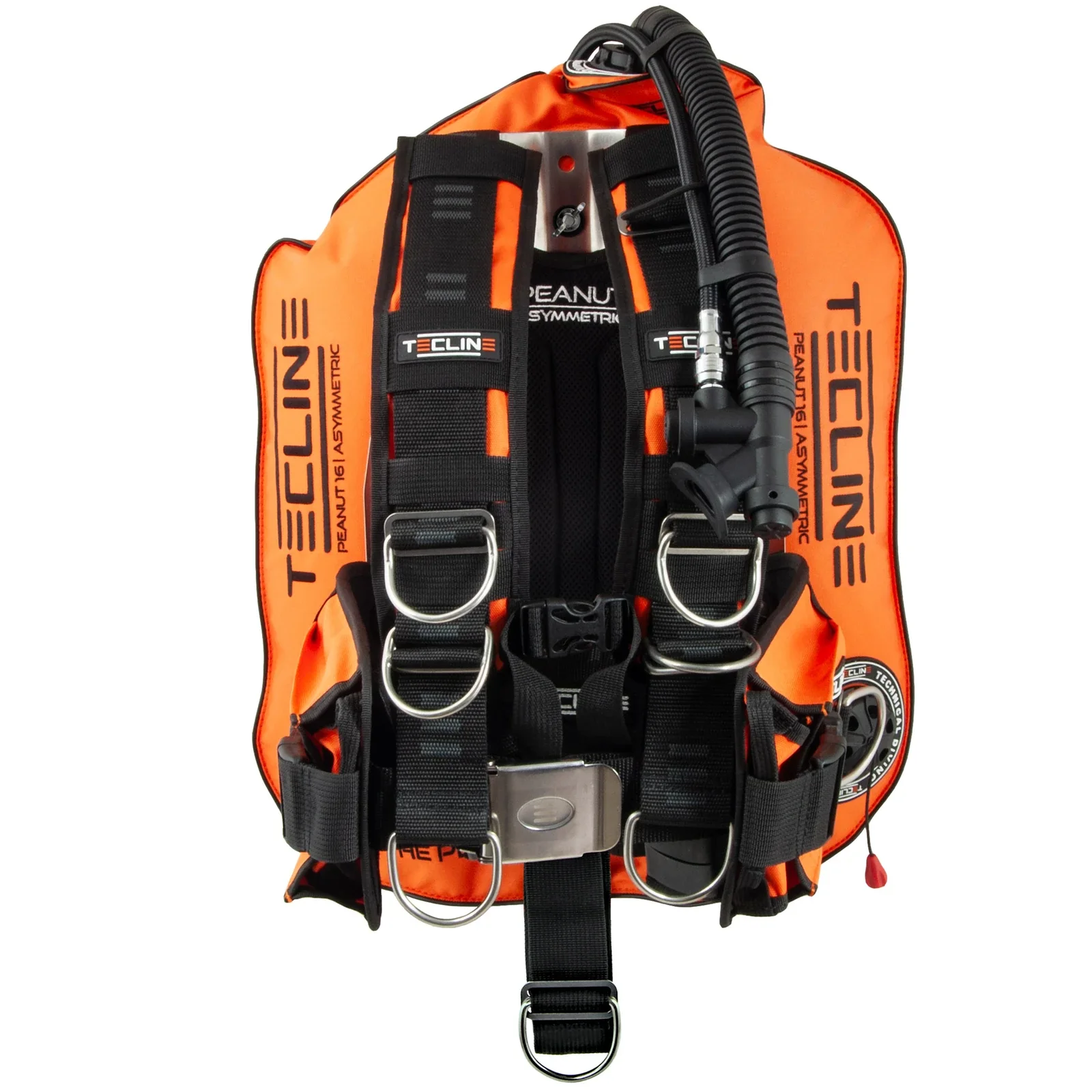 Tecline Peanut 16 naranja (16 kg/35 lb) - set completo con placa inox estándar