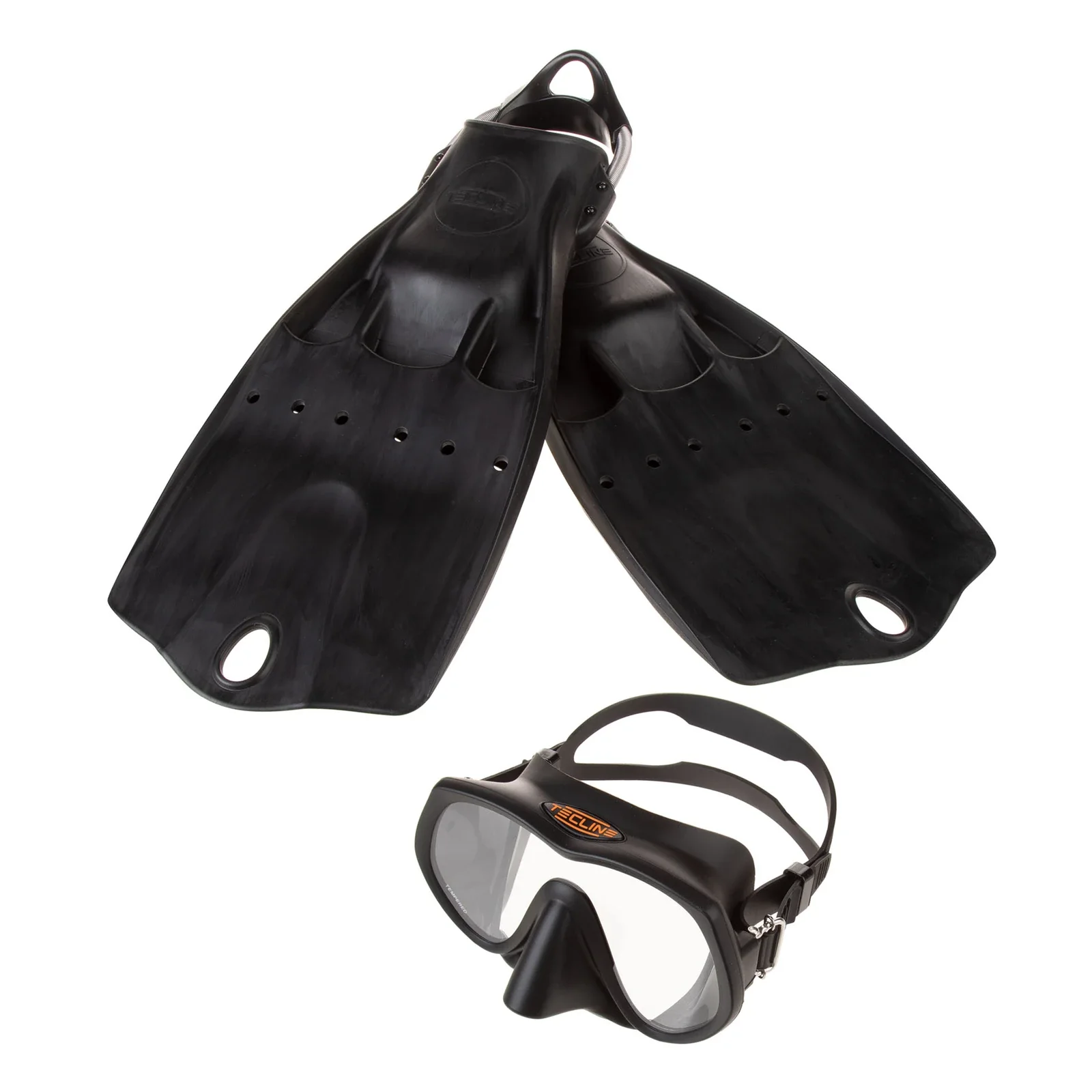 Set máscara Frameless Super View + aletas LightJet - negro