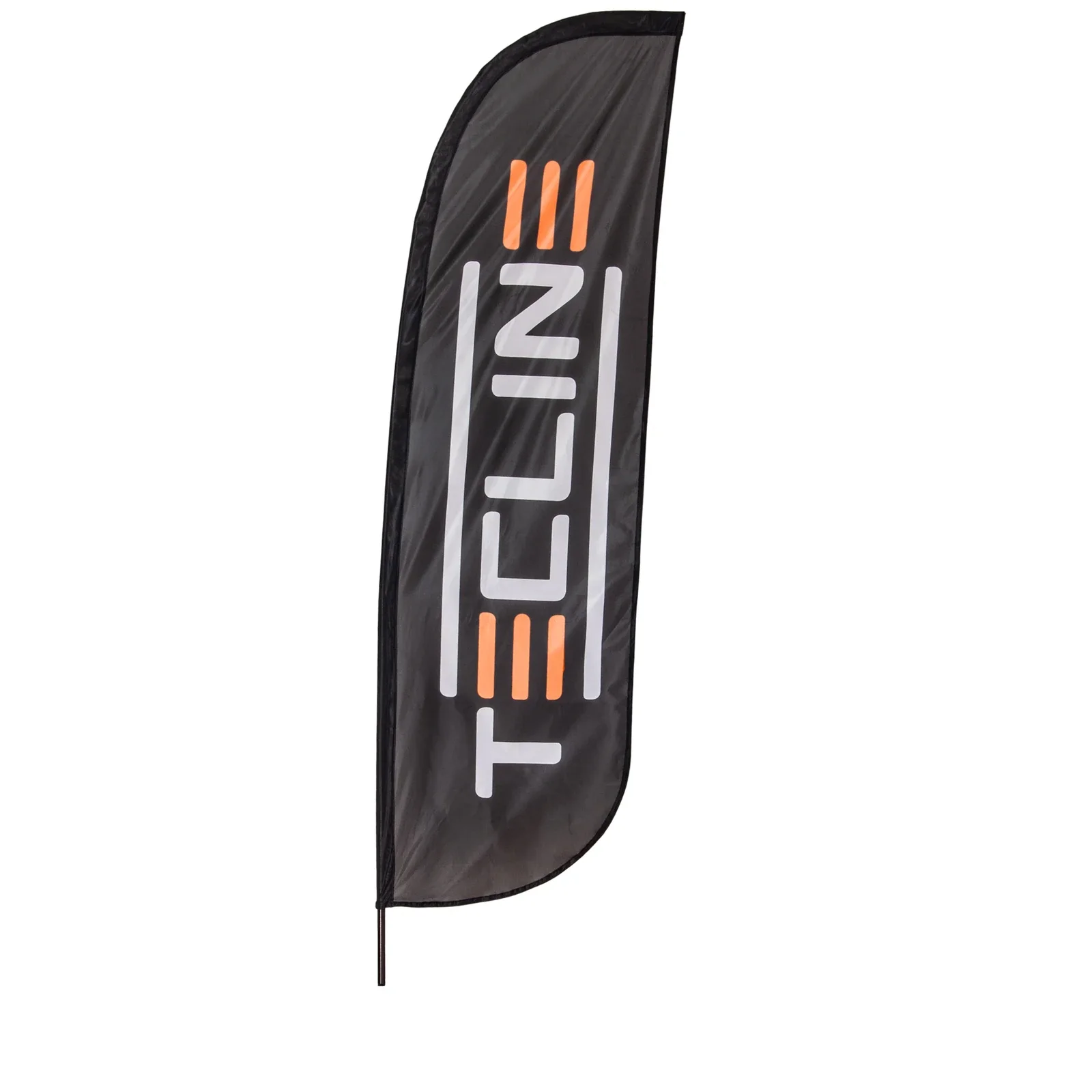Bandera 60 × 200 cm con logotipo TecLine y mástil