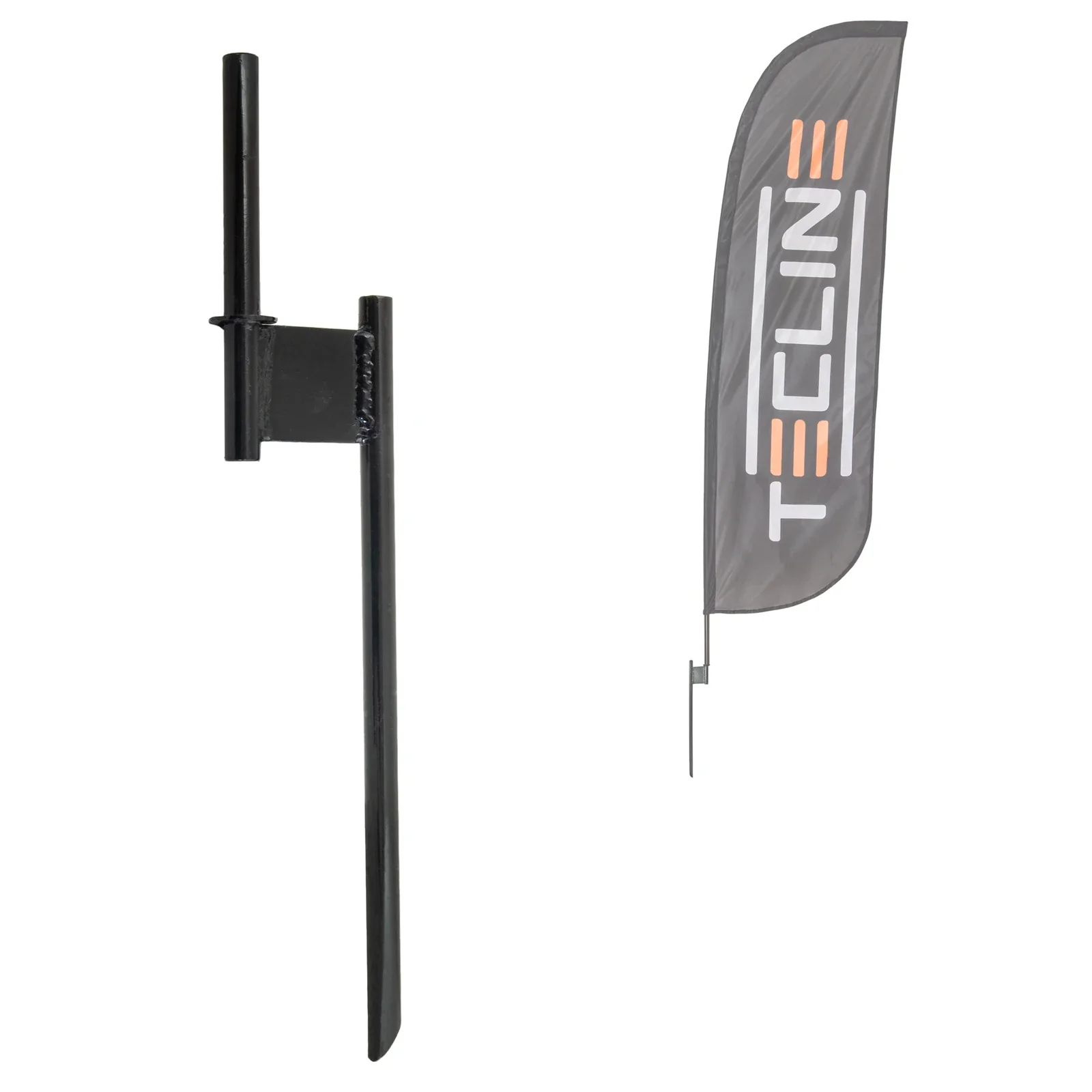 Soporte para clavar para bandera 60 × 200 cm